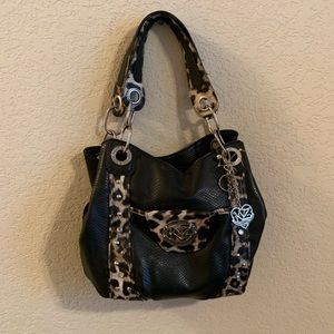 Gently used cheetah print purse